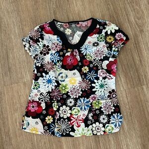 Flower Scrub Top